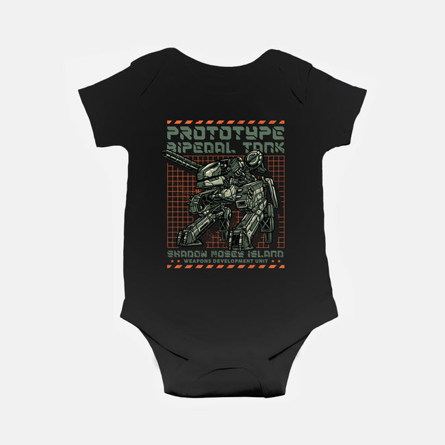 Prototype Bipedal Tank-Baby-Basic-Onesie-momma_gorilla