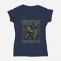 Prototype Bipedal Tank-Womens-V-Neck-Tee-momma_gorilla