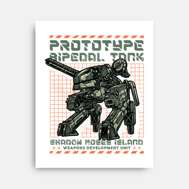 Prototype Bipedal Tank-None-Stretched-Canvas-momma_gorilla