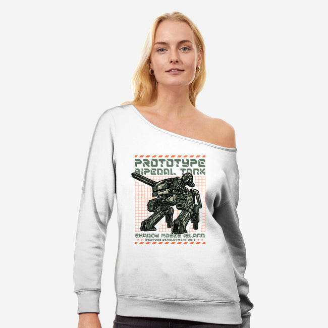 Prototype Bipedal Tank-Womens-Off Shoulder-Sweatshirt-momma_gorilla