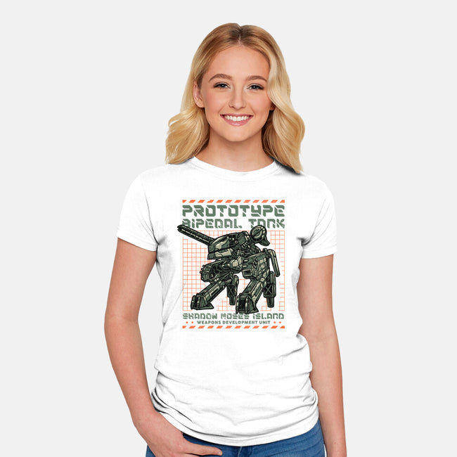 Prototype Bipedal Tank-Womens-Fitted-Tee-momma_gorilla