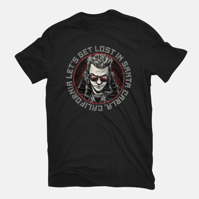 Get Lost In Santa Carla-Mens-Basic-Tee-momma_gorilla
