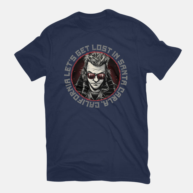 Get Lost In Santa Carla-Mens-Basic-Tee-momma_gorilla