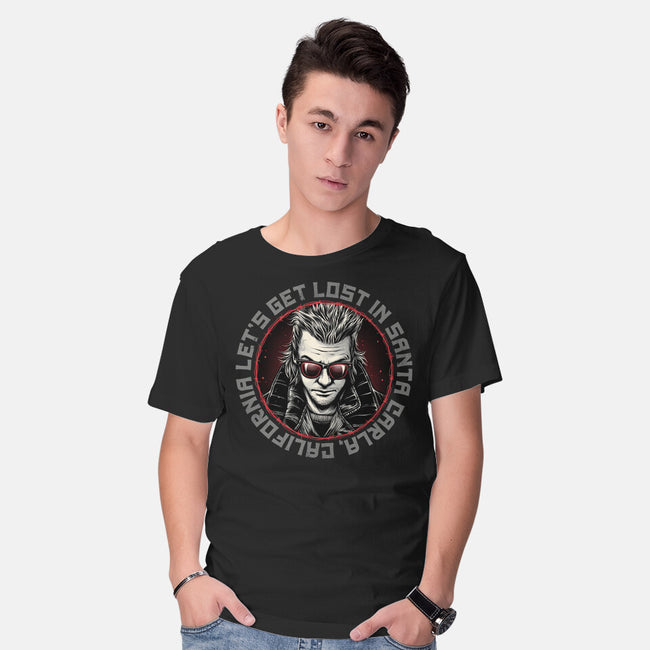 Get Lost In Santa Carla-Mens-Basic-Tee-momma_gorilla