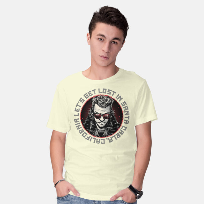 Get Lost In Santa Carla-Mens-Basic-Tee-momma_gorilla