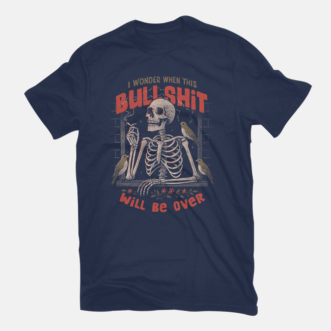I Wonder When This Will Be Over-Womens-Fitted-Tee-eduely