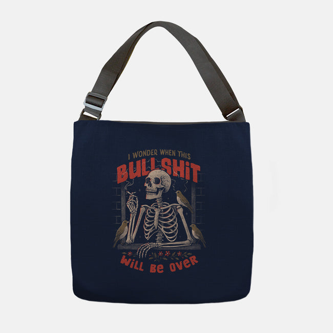 I Wonder When This Will Be Over-None-Adjustable Tote-Bag-eduely