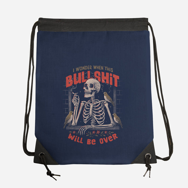 I Wonder When This Will Be Over-None-Drawstring-Bag-eduely
