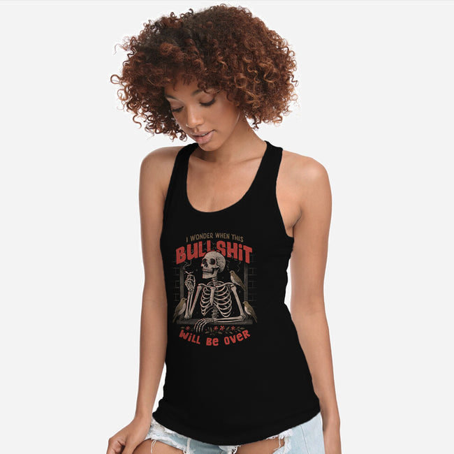 I Wonder When This Will Be Over-Womens-Racerback-Tank-eduely