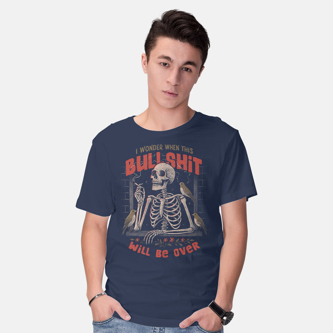I Wonder When This Will Be Over-Mens-Basic-Tee-eduely