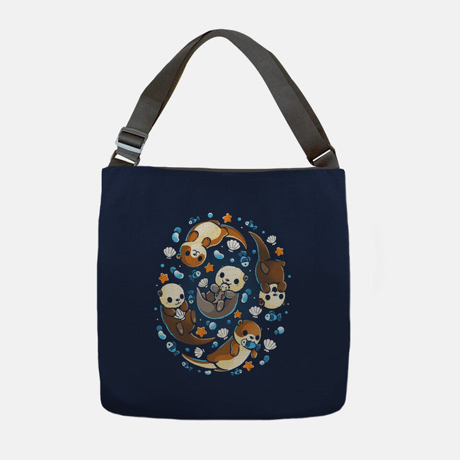 Otter Family-None-Adjustable Tote-Bag-Vallina84