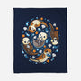 Otter Family-None-Fleece-Blanket-Vallina84