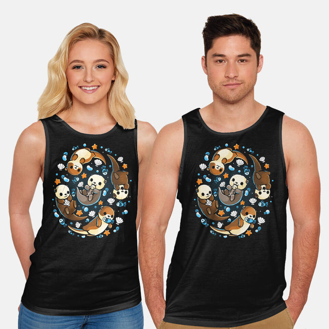 Otter Family-Unisex-Basic-Tank-Vallina84