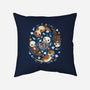 Otter Family-None-Removable Cover w Insert-Throw Pillow-Vallina84