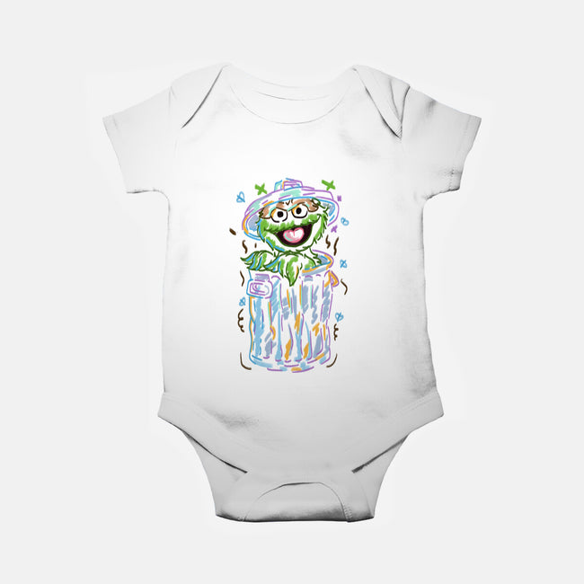 Trash Puppet-Baby-Basic-Onesie-nickzzarto