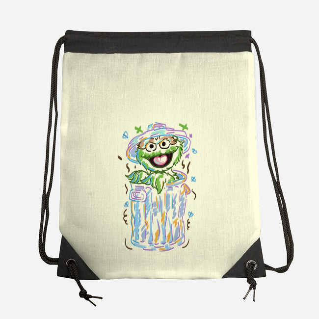 Trash Puppet-None-Drawstring-Bag-nickzzarto
