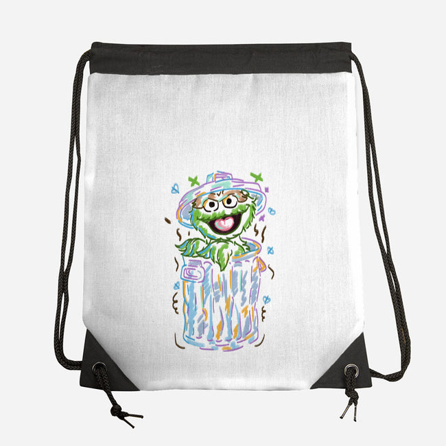 Trash Puppet-None-Drawstring-Bag-nickzzarto