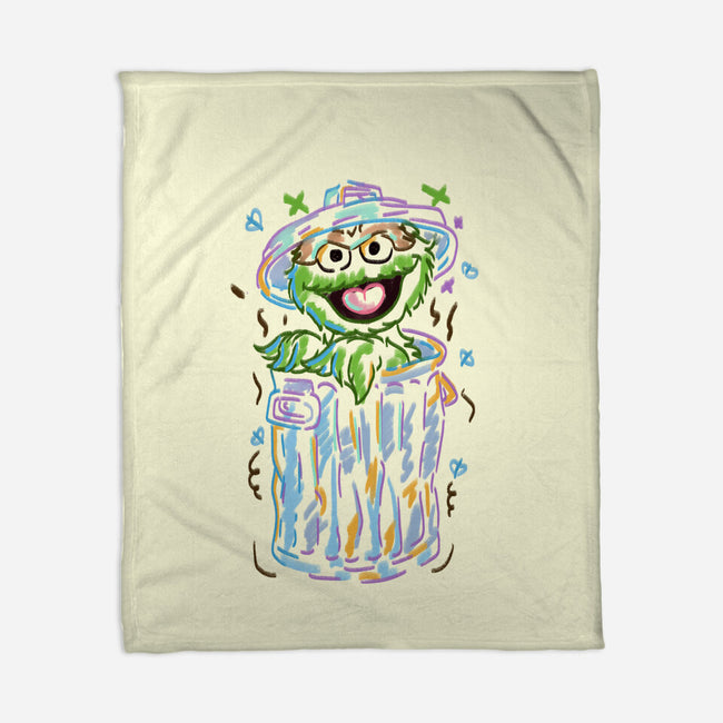 Trash Puppet-None-Fleece-Blanket-nickzzarto
