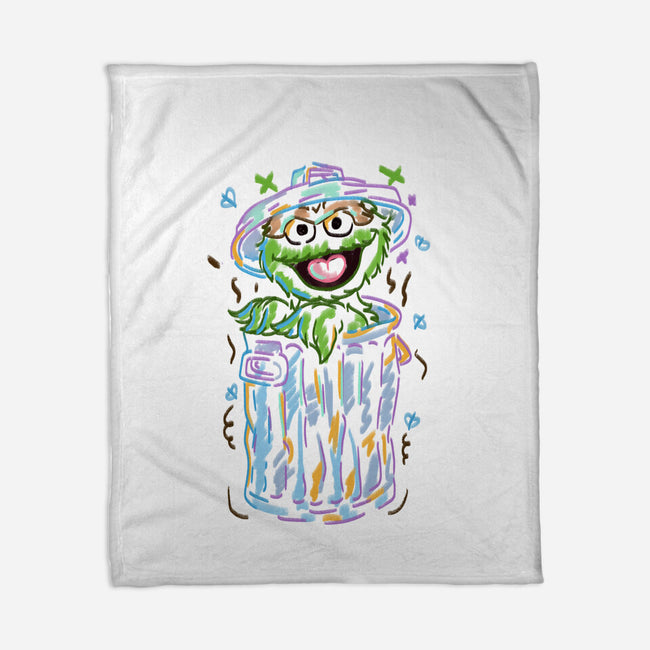 Trash Puppet-None-Fleece-Blanket-nickzzarto