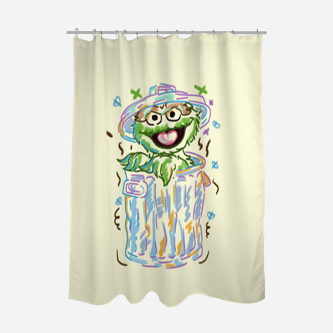 Trash Puppet-None-Polyester-Shower Curtain-nickzzarto