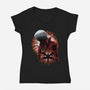 Demon Angel-Womens-V-Neck-Tee-rmatix