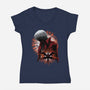 Demon Angel-Womens-V-Neck-Tee-rmatix