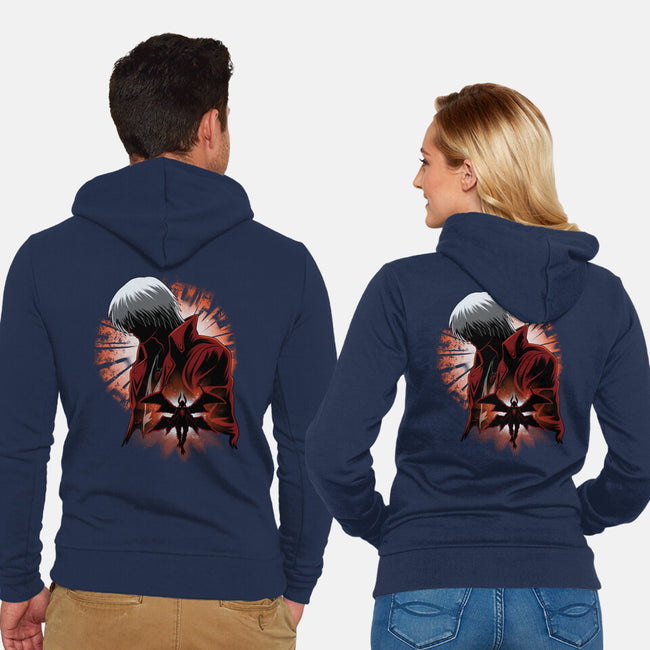 Demon Angel-Unisex-Zip-Up-Sweatshirt-rmatix