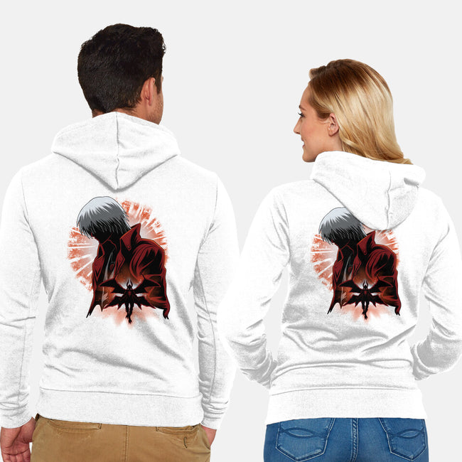 Demon Angel-Unisex-Zip-Up-Sweatshirt-rmatix