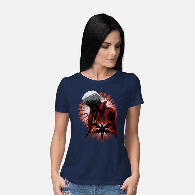 Demon Angel-Womens-Basic-Tee-rmatix