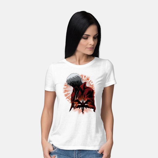 Demon Angel-Womens-Basic-Tee-rmatix