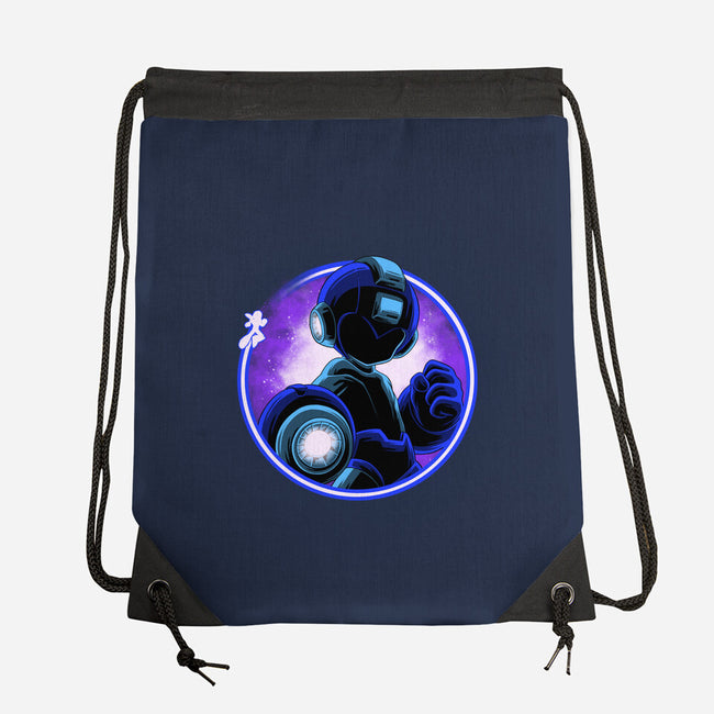 Blue Metal Hero-None-Drawstring-Bag-rmatix