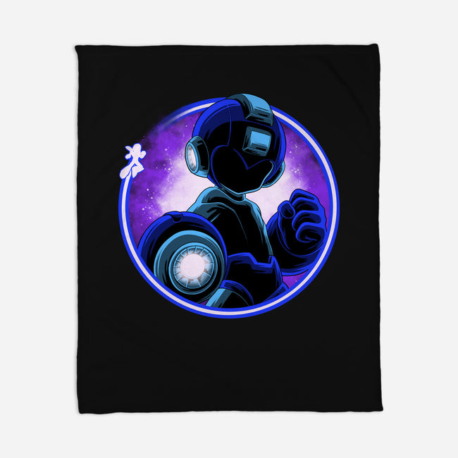 Blue Metal Hero-None-Fleece-Blanket-rmatix