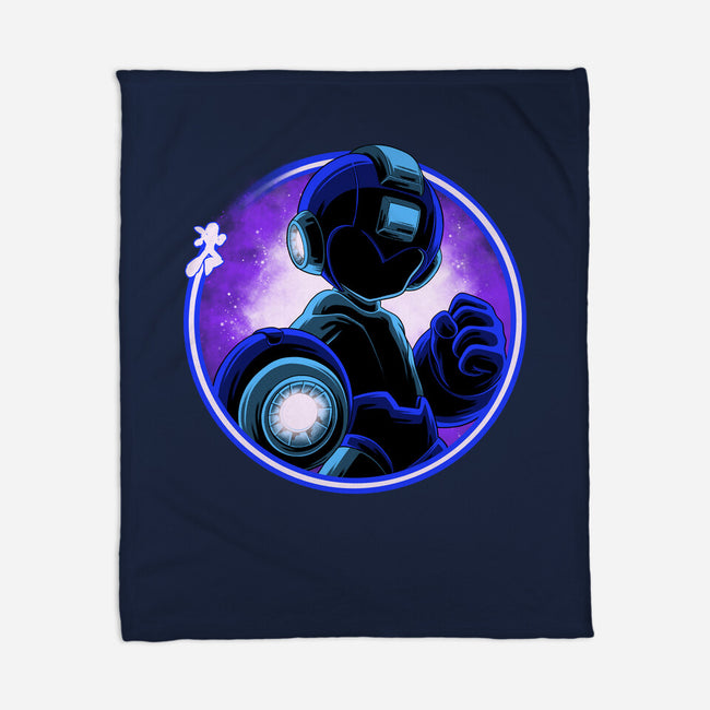 Blue Metal Hero-None-Fleece-Blanket-rmatix