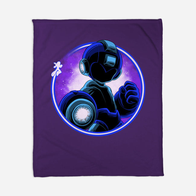 Blue Metal Hero-None-Fleece-Blanket-rmatix