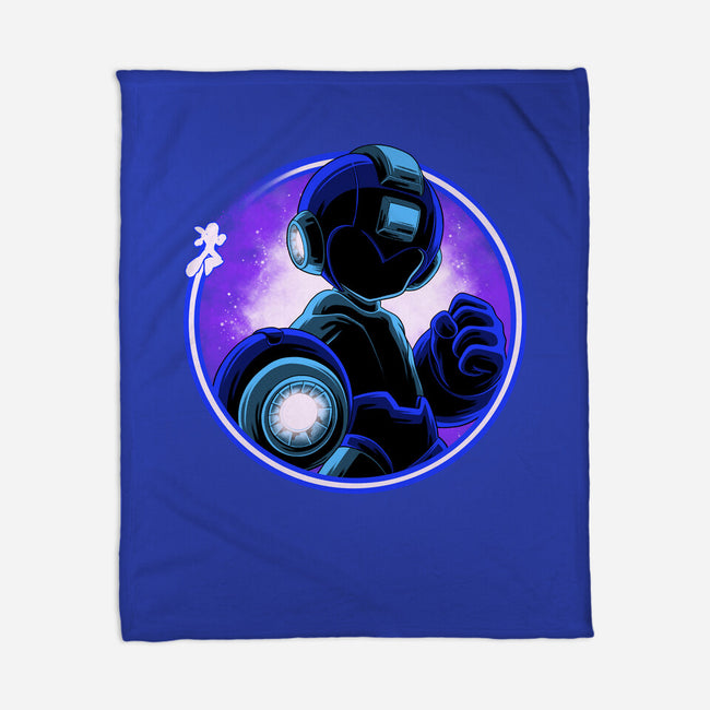 Blue Metal Hero-None-Fleece-Blanket-rmatix