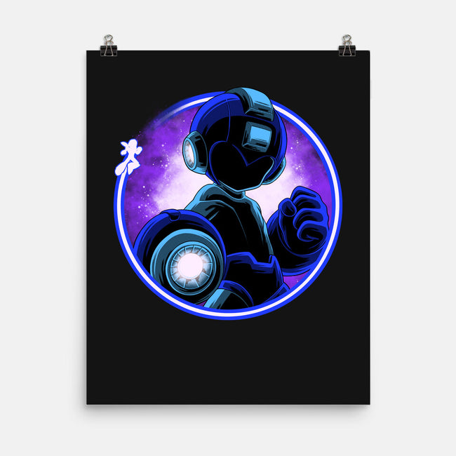Blue Metal Hero-None-Matte-Poster-rmatix