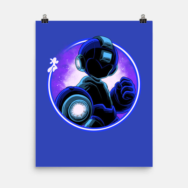 Blue Metal Hero-None-Matte-Poster-rmatix
