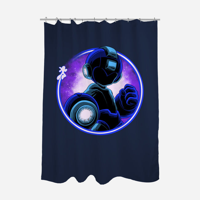 Blue Metal Hero-None-Polyester-Shower Curtain-rmatix