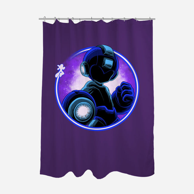 Blue Metal Hero-None-Polyester-Shower Curtain-rmatix