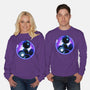 Blue Metal Hero-Unisex-Crew Neck-Sweatshirt-rmatix