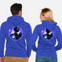 Blue Metal Hero-Unisex-Zip-Up-Sweatshirt-rmatix