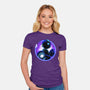 Blue Metal Hero-Womens-Fitted-Tee-rmatix