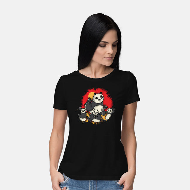 The Silly Panda-Womens-Basic-Tee-turborat14