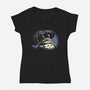 Rainy Day Guardian-Womens-V-Neck-Tee-Popnotic