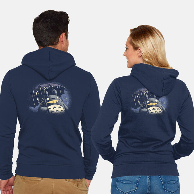 Rainy Day Guardian-Unisex-Zip-Up-Sweatshirt-Popnotic
