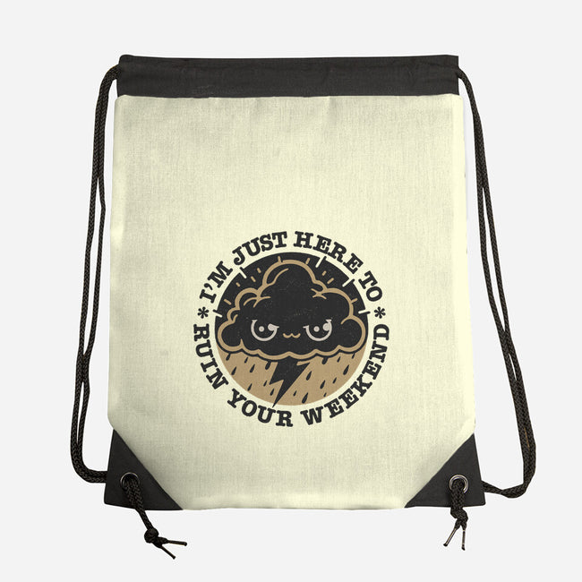 Weekend Ruiner-None-Drawstring-Bag-Popnotic