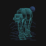 Neon Line-Art Armored Walker-Unisex-Crew Neck-Sweatshirt-Astrobot Invention