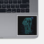 Neon Line-Art Armored Walker-None-Glossy-Sticker-Astrobot Invention