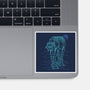 Neon Line-Art Armored Walker-None-Glossy-Sticker-Astrobot Invention