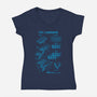 Ultimate Weapon Blueprint-Womens-V-Neck-Tee-rocketman_art